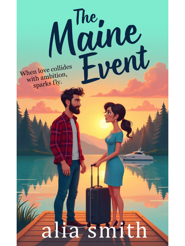 ebook cover art for The Maine Event, a romance novel by Alia Smith